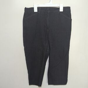 White Stag Denim Capris Dark Wash with Stretch Women's Size 10